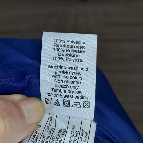 JCrew quilted puffer mercantile vest full zip front pockets navy blue M - Picture 11 of 11